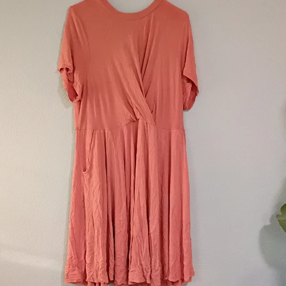 Torrid Coral Twist Front Mini Dress - Picture 1 of 4